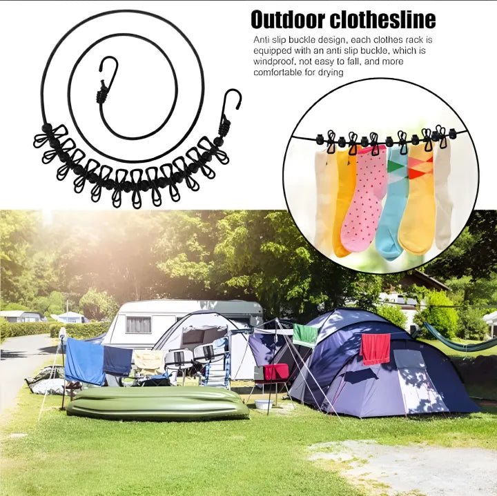 Elastic Cloth Drying Hanging Clothesline Rope