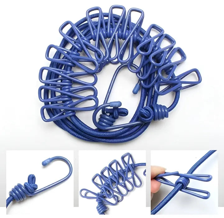 Elastic Cloth Drying Hanging Clothesline Rope