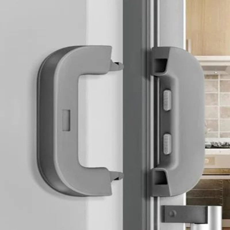 Self-Adhesive Fridge Lock Latchs System for Home Refrigerator Lock Fridge Freezer Door Locks Kids Baby Safety Child Cabinet Lock